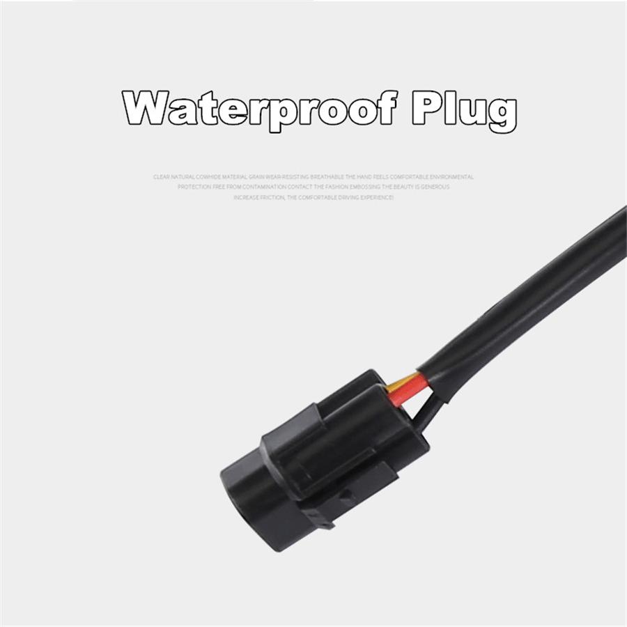 For Fishbone Daytime Running Water Turn Signal (Pair)-12 Beads White Yellow