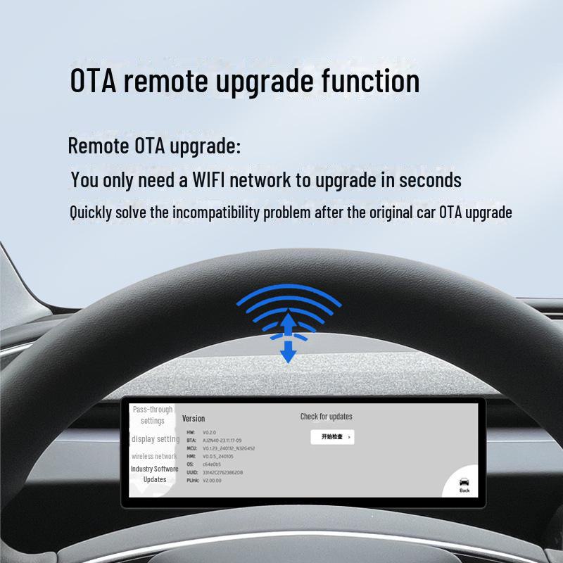 Tesla Model 3 LCD Instrument Display with CarPlay and Smart OTA Connectivity