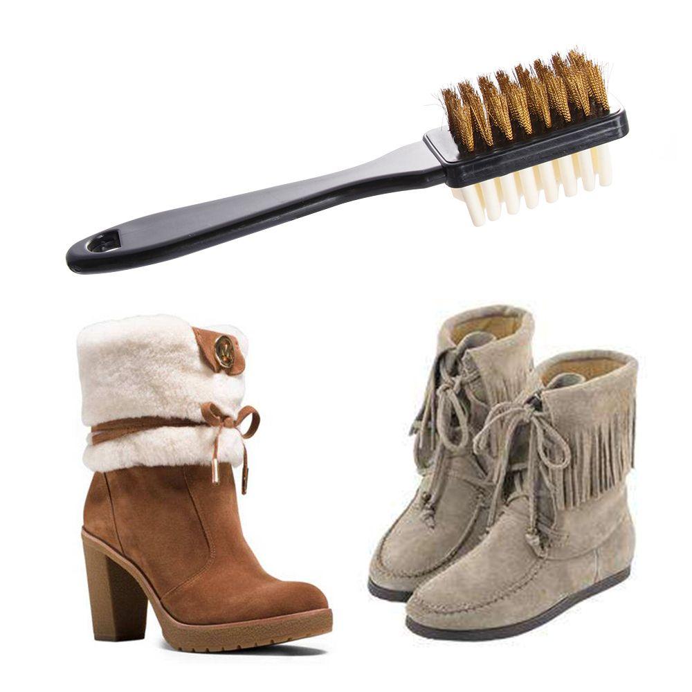 Random Color Plastic Multipurpose Boot Rubber Eraser Shoes Brush Long Handled Leather Cleaner Dust Cleaning