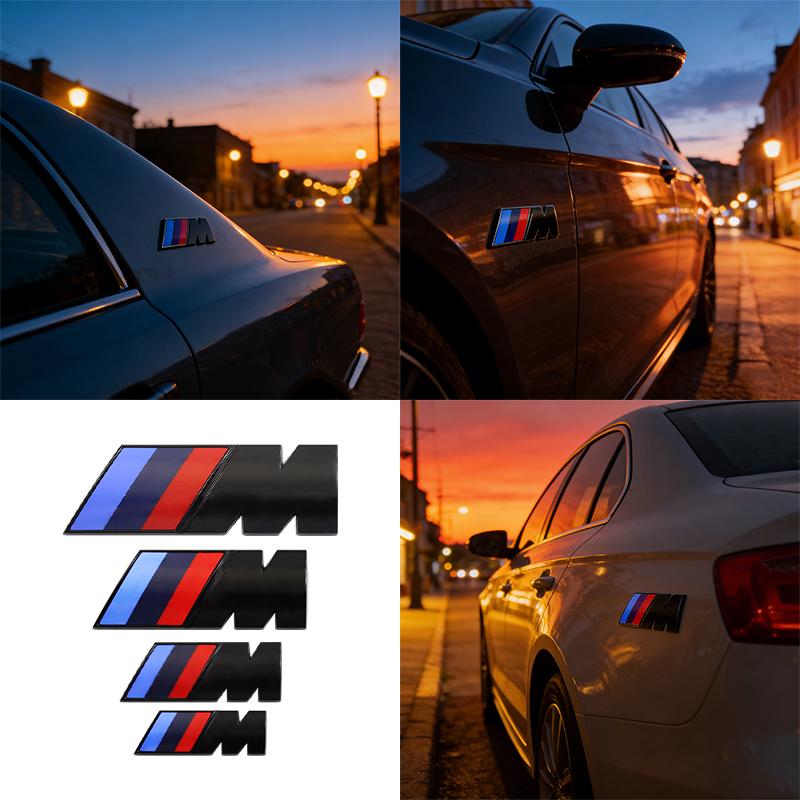 1 szt. ABS Samochód Błotnik Boczny Emblemat Tylna Klapa Bagażnika Naklejka z Logo M Dla BMW M M3 M5 M6 E46 E90 F30 G20 E36 E34 G20 G30 Akcesoria
