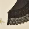 French Design Double Layer Detachable Collar for Women Girl Elegant Ruffle Lace Collar Neckpiece For Clothes Enhancement
