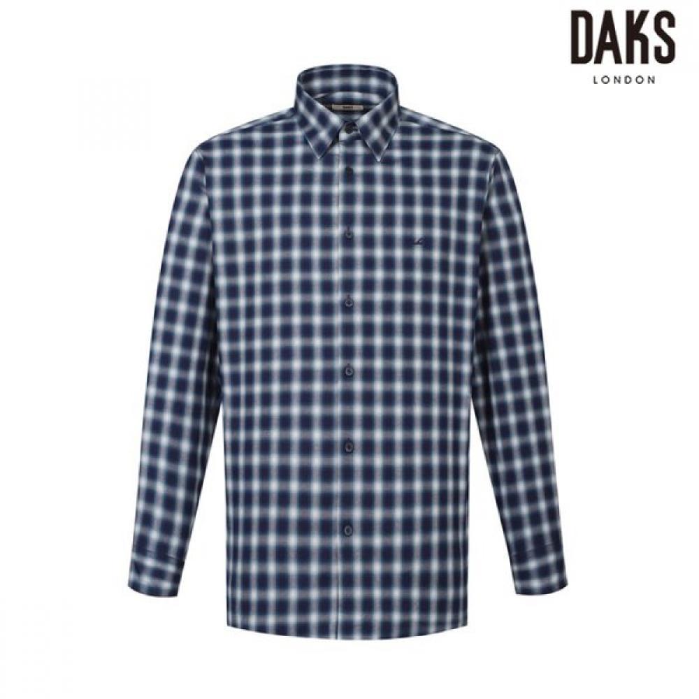 

DakS Men S Fleece polyeSter Blend eaSy Care Stretch Check Shirt dmp1Shcl102n1 navy/95