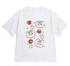 2026 New Fashion Tshirt Aesthetic Cute Cat Tomato Print Short Sleeve for WoUnisex Minimalist Kitten Crew Neck Tee Versatile