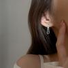 [Long Tassel Dangle Earrings with Shimmering Starry Glitter Minimalist ]