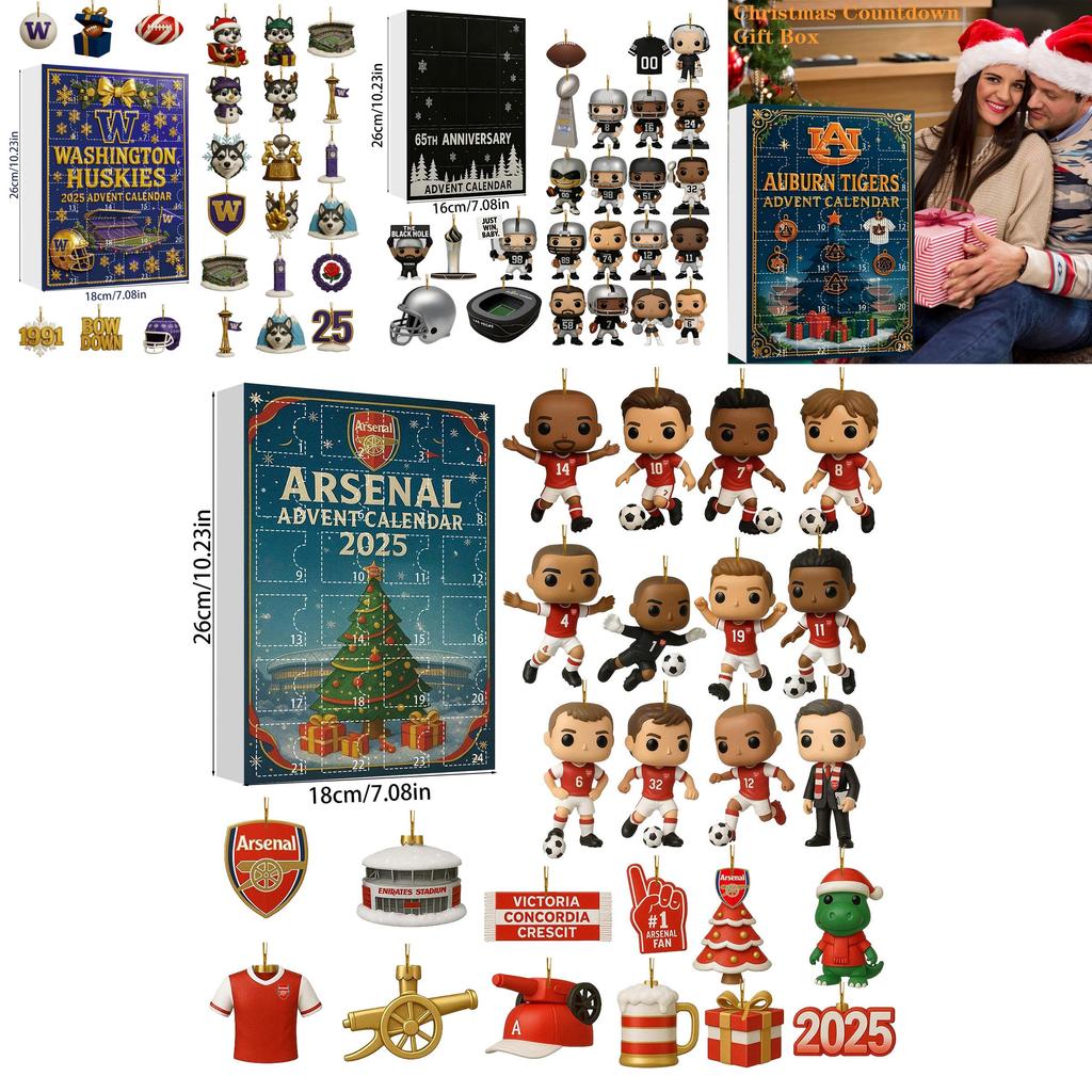 Arsenal Liverpool Fotbal Acrilic Crăciun Cutie Oarbă Ornament de Pom cu Personaje de Desene Animate Pentru Decor de Sărbători