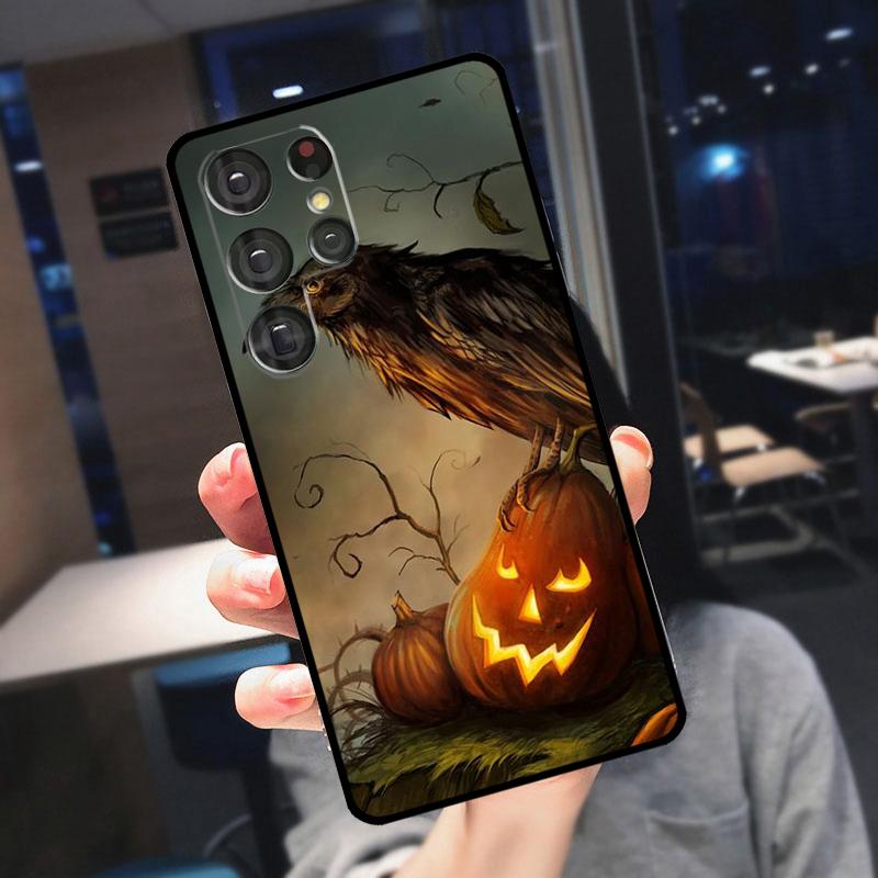 The Raven Halloween Cover For Samsung Galaxy S25 Ultra S24 S22 S21 S23 Plus S20 FE S9 S10 S24 FE Phone Case