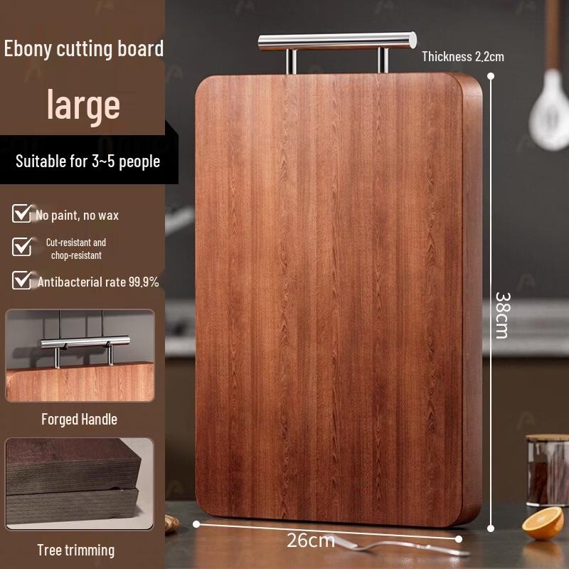 

Green Source Wenge Wood Double-Sided Cutting Board