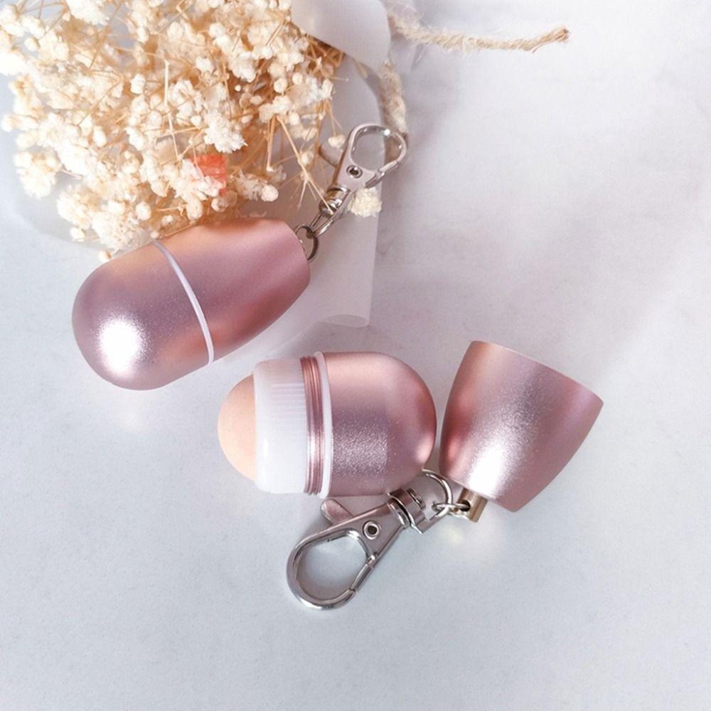 Tool with Keychain Volcanic Stone Facial Roller Oil Absorbing Roller T-zone Cleaning Stick Ball