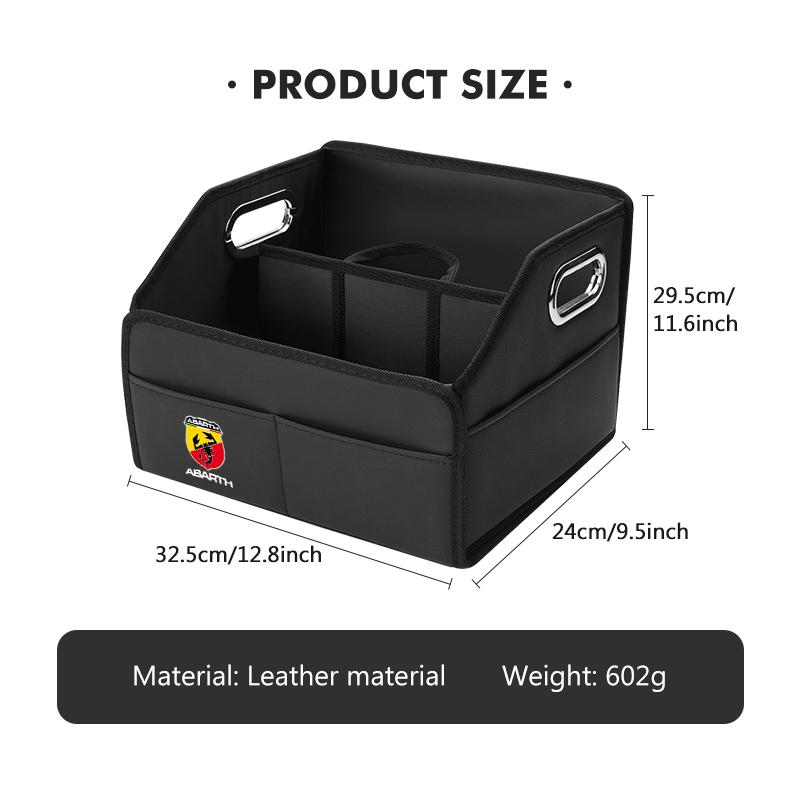Car Trunk Organizer Box Large Capacity Multiuse Tools Storage For Abarth Fiat Grande Punto Tipo Stilo Ducato Palio 500x WI1