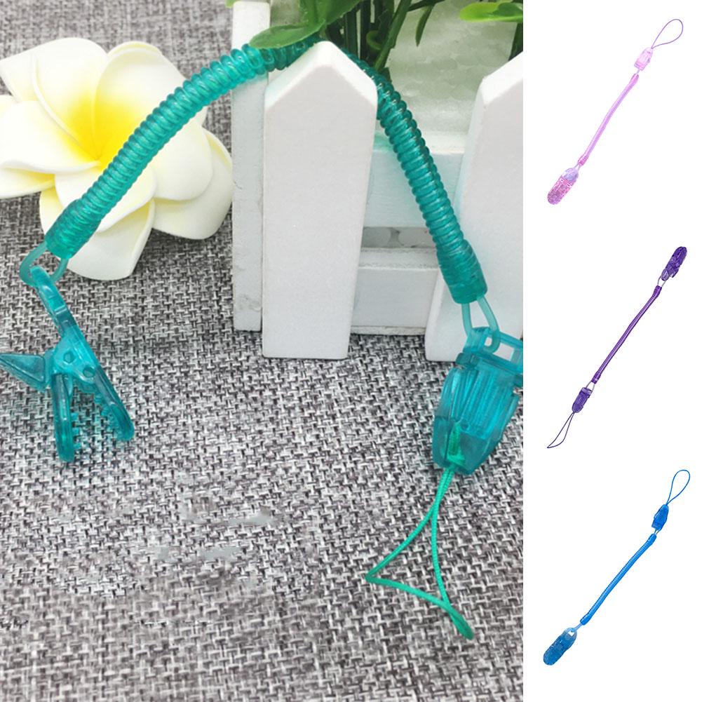 Infant Baby Dummy Pacifier Teether Soother Spring Nipple Clip Chain Strap Holder for Toddler Kids