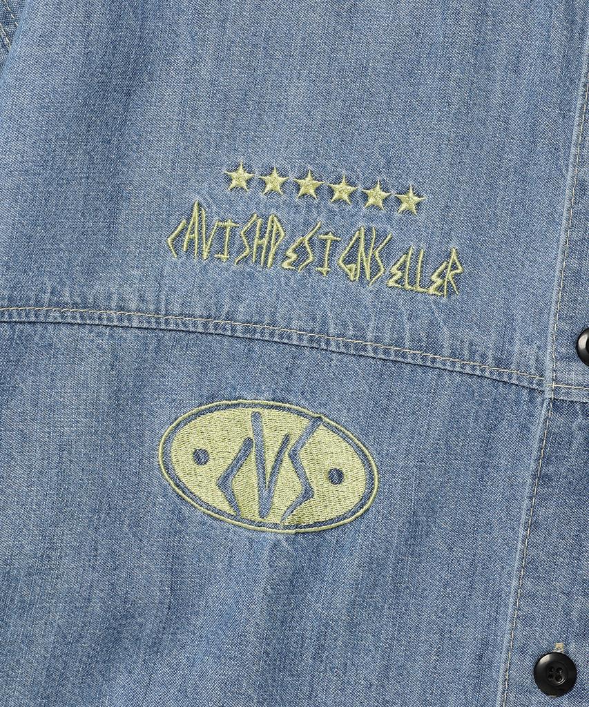 CAVISH Cvs Washed Denim Shirt Blue(Cv2Dfuw301A)