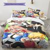 Chainsaw Man Pattern Bedding,Quilt Set Quilt Cover Pillowcase Home Birthday Gift (1 * Duvet Cover + 2 * Pillowcase, Without Core)