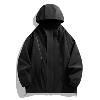 Jacke mit mehreren Reißverschlüssen Frühling und Herbst Outdoor-Sport winddichte wasserdichte Jacke