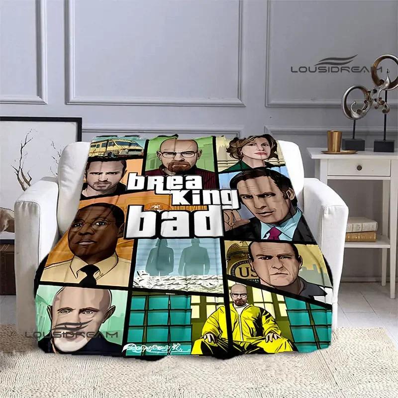 Movie BREAKING BAD Printing blanket throw blanket blankets for beds picnic blanket Flange blanket birthday gift 75X95CM