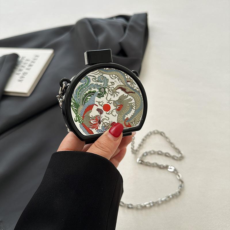 

Популярная сумка Niche design для женщин 2024 года, лето, новая мода, универсальная сумка через плечо, цепочка, кроссбоди, маленькая круглая сумка прилив