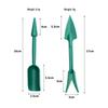 Garden Seedling Hole Puncher with Long Handle - Plastic Planter Tool for Planting and Digging