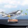 Solar Powered Rotating Aircraft Desktop Aircraft Decoration Interior Decoration Car Decoration Children's Birthday Gift