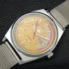 Seiko 5 AUTOMATIC VINTAGE REFURBISHED 6309A JAPAN MENS YELLOW WATCH A440908-4 Sk-a440908