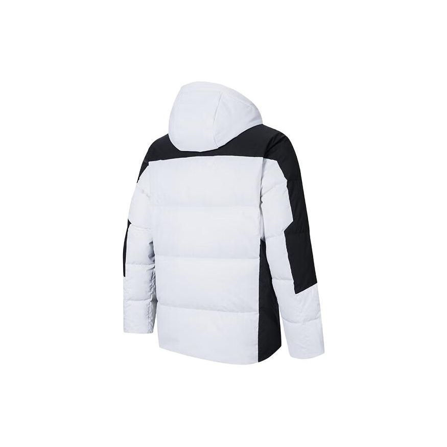 Anta Ice Armor Κοντό μπουφάν με κουκούλα με ανδρικά πανωφόρια ρούχα λευκό χιόνι 152347946-1