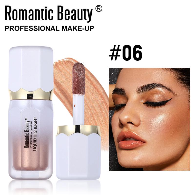 Cross-Border E-commerce Liquid Highlighter: Long-Lasting, Fine Glitter Contour to Brighten and Sculpt Skin Tone.