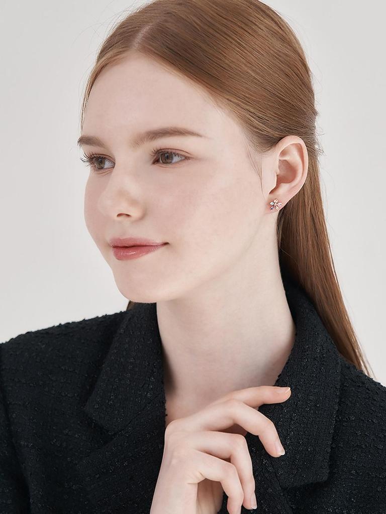 [ELLE Jewelry] 14K GF Rainbow Flower Point Earrings ELGPEE541