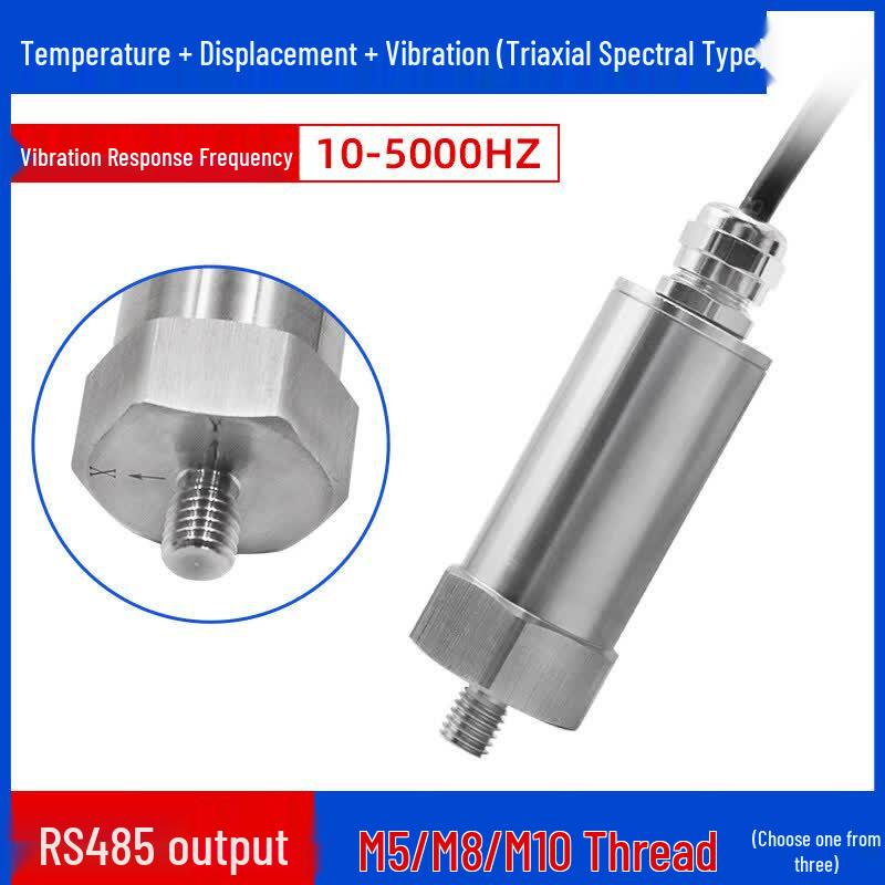 Yunduo Ginger Yellow Three-axis RS485 Temperature Vibration Sensor