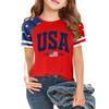 Youth Short Sleeve Casual T Shirt Crew Neck Printed Graphic Tee Lightweight Comfortable Fit Soft Fabric