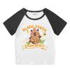 Kids' Summer Color Block Two-Piece Set: Casual T-shirt & Shorts