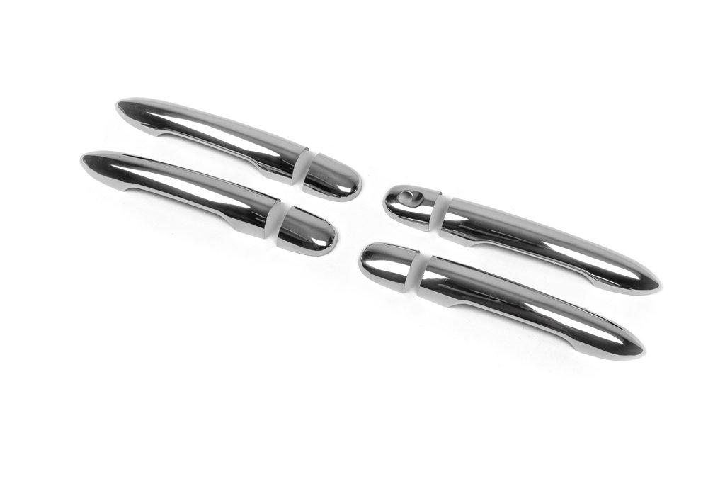 Handle Pads (stainless Steel) 4 Pcs, Carmos - Turkish Steel for Renault Kangoo 2008-2020