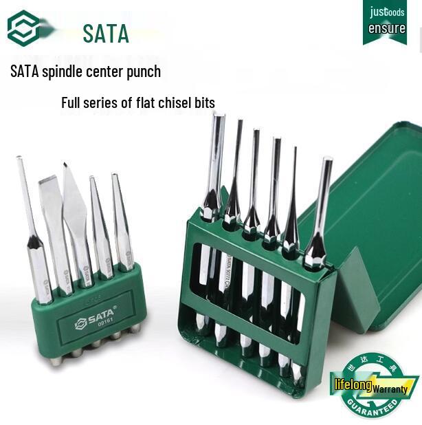 Shida Center Punch & Flat Chisel Scraper Set 09161-09164 5-piece Punch Set