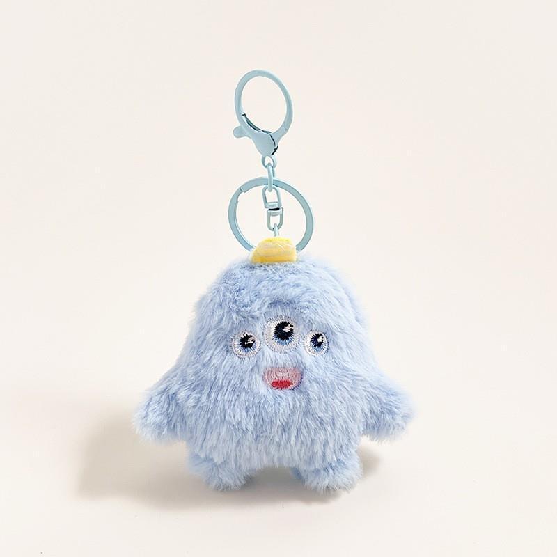 Uroczy pluszowy breloczek w kształcie chmurki - Śliczna zawieszka do plecaka i mały prezent