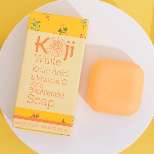Koji White - Kojic Acid & Vitamin C Skin Brightening Soap 80g x 2