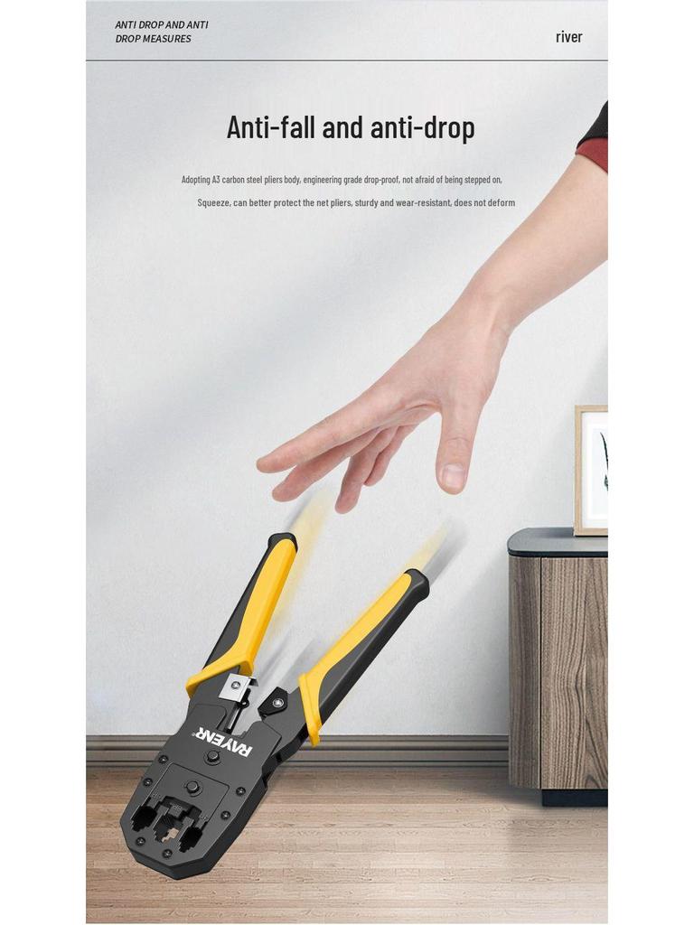 Ruineng Professional Cat 6 Network Crimping Tool Set with Multifunctional Tester