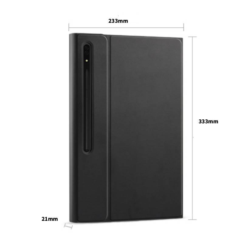 For Galaxy Tab S8 Ultra Lær Tastaturdeksel Med Berøring Bakbelyst Bluetooth-tastatur For Nettbrettbeskyttelse