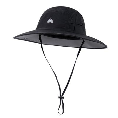 Große Größe Safari Abenteuer faltbarer Boonie Angel UV Militär Sonnenhut mit abnehmbarem Nackenschutz Kinnbreite UV Bergwandern [TOP-EX] Damenhut, Hut,