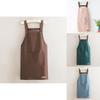Sleeveless Polyester Apron For Home Cooking With Waterproof Design For Men Women