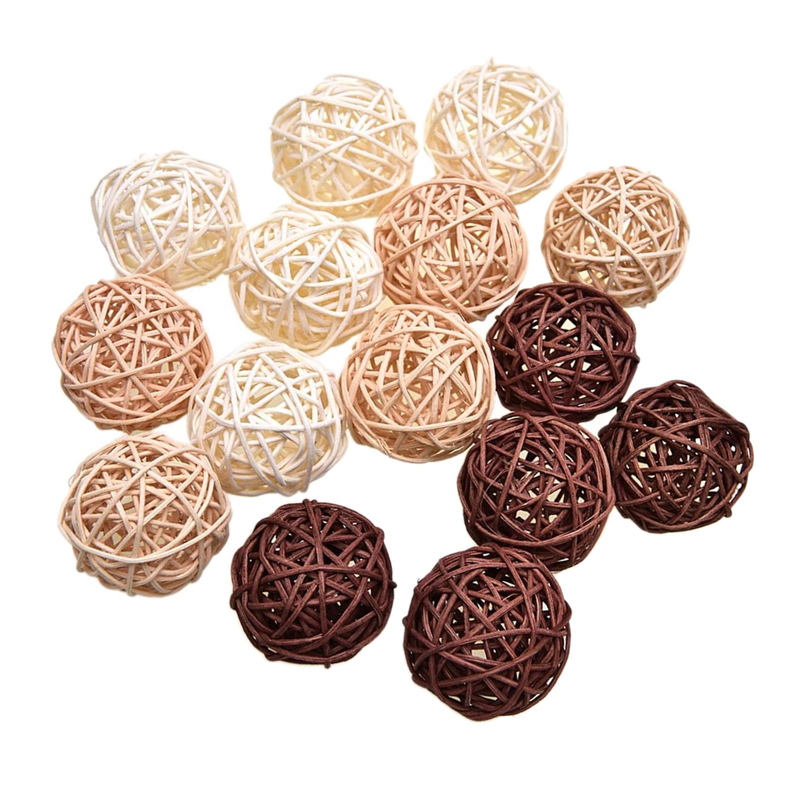 

Wicker Rattan Balls Decorative Ball Decor Ornament Home Decoration Craft DIY