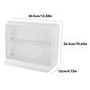 Wall Mounted Coffee Capsule Holder Clear Acrylic Compact Tea Bag Storage Rack for Office