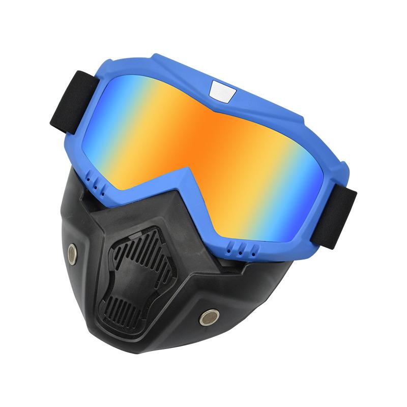 Manufacturer  New Full Face Shield Motocross Mask Windproof Outdoor Sport Goggles Trendy Motorcycle Glasses Mask