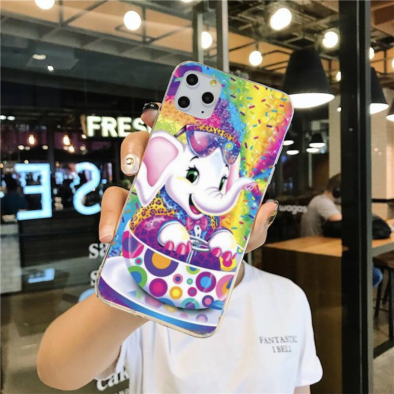 Lisa Frank Art Phone Case for iphone 12 pro max 11 pro XS MAX 8 7 6 6S Plus X 5S SE 2020 XR cover