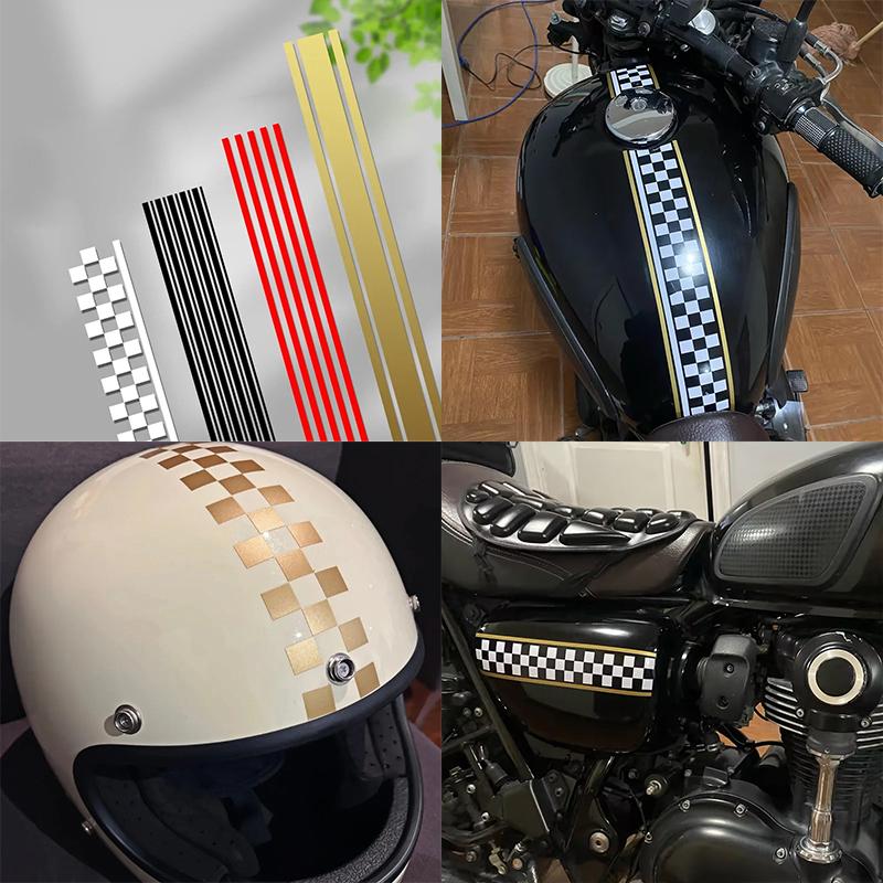 1PC 50CM Stripe Motorcycle Stickers DIY Racing Helmet Refit Motorbike Fuel Tank Body Decoration Stickers Waterproof Vinyl Decals