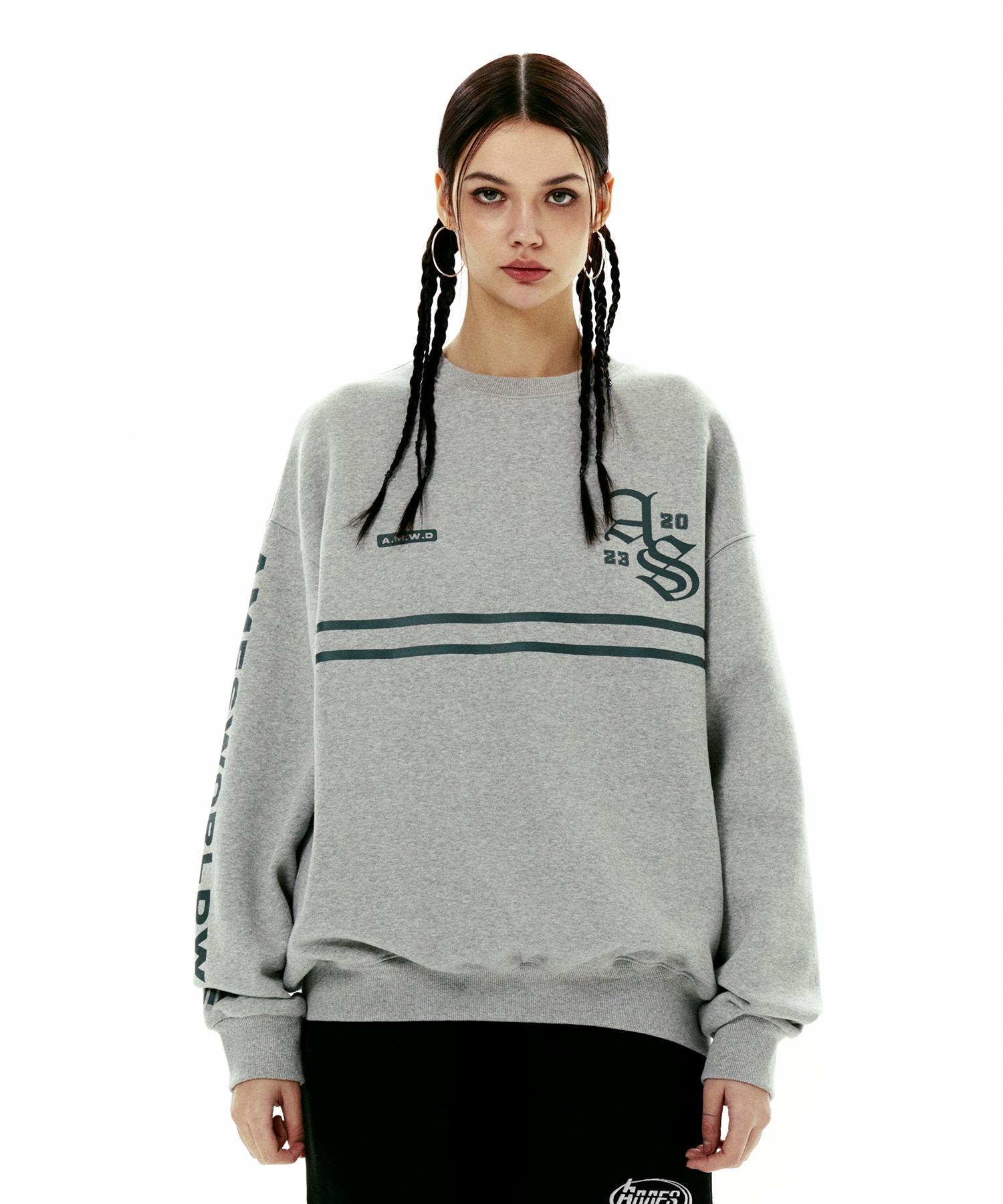 Свитшот Ames Worldwide с логотипом Old English, серый (Am2Dsum440A) Grey L
