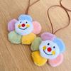 Cute Sun Flower Plush Keychains  Fluffy Charm Sunflower Key Ring On Bag Women Ladies Bag Pendant