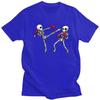 Kickboxing Kickboxer Boxe T-shirt Teschio Magliette Puro Cotone Maglietta Estate Girocollo Pugile Arti Marziali T-shirt Casual Manica Corta
