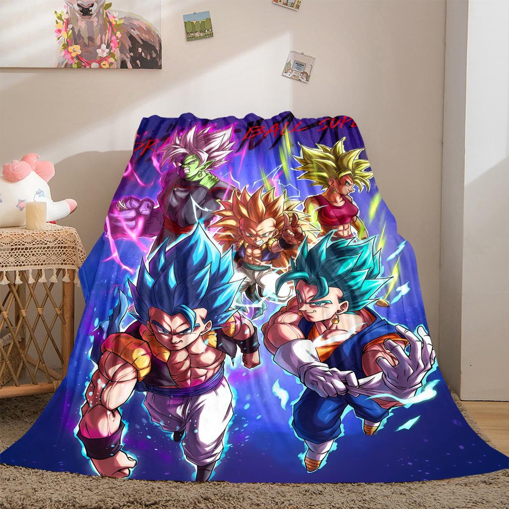 1PC DRAGON BALL  Print Flannel Blanket, High quality All Seasons, Home Decor, Warmth and Comfort, Perfect for Christmas Gifts