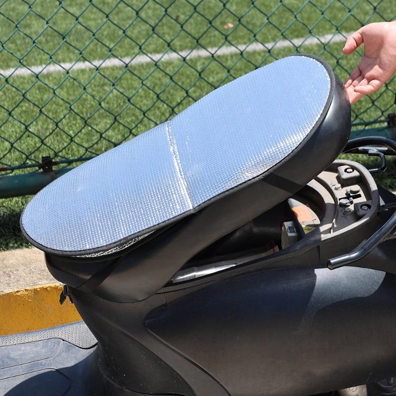 Motorcycle Seat Cushion Cover Thermal Insulation Sun Protection Seat Cover Waterproof Folding Dry Wet Separation Seat Cushion