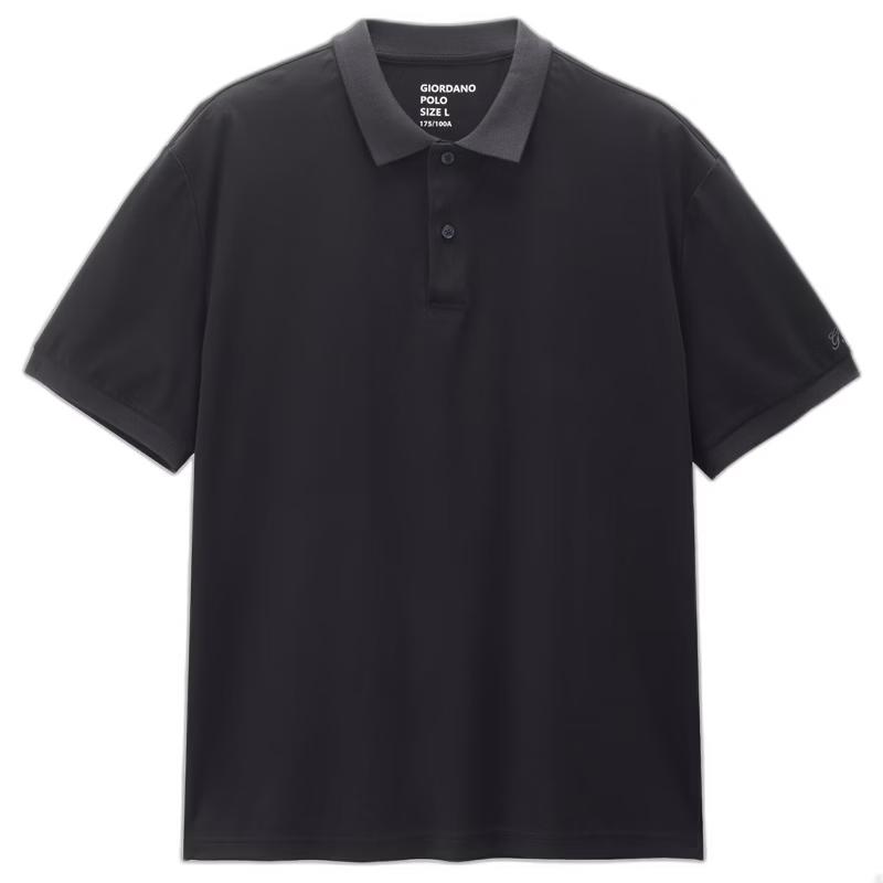 Giordano G+ Men s Cooling Embroidered Loose Fit Polo Shirt L