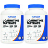 Nutricost L-Carnitine Tartrate 1000mg Capsules, 240 Count, 2 Pack