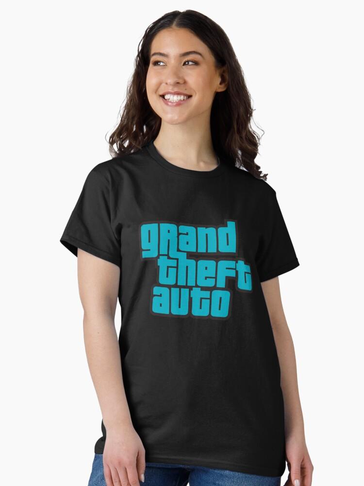 Grand Theft Auto GTA Grand Theft Auto Logo Cool Blue Classic T-Shirt