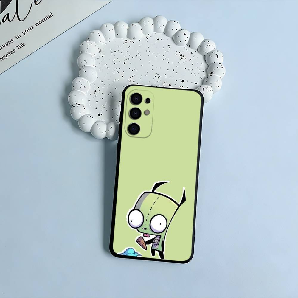 Cartoon Invader Zim Gir Black Soft Silicone Phone Case for Samsung S25, S24, S21, S22, S23, S30, Ultra, S20, Plus, FE, Lite